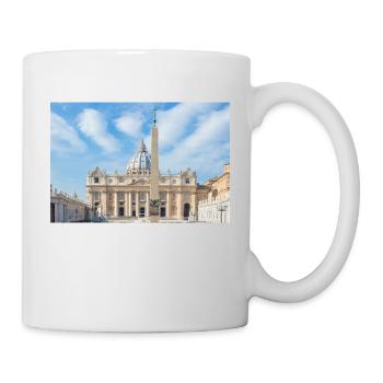 St. Peter's Square Rome Italy - Tasse - Weiß - Rechts