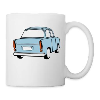 Trabi  bleu ciel - Mug blanc - blanc - Droite