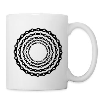 Bicycle chain - Mug - white - Right