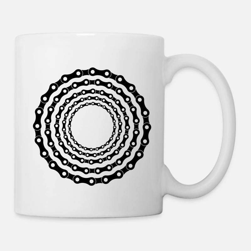 Chaîne de vélo - Mug blanc - blanc