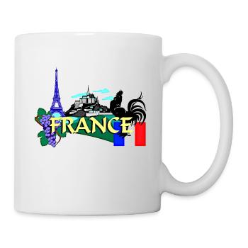 La France - Mug blanc - blanc - Droite