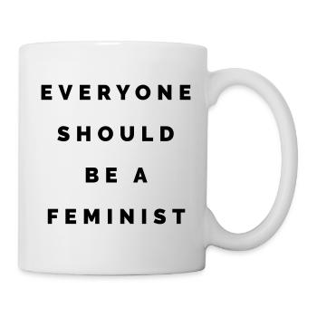 THE FASHION TEE - EVERYONE SHOULD BE A FEMINIST - Tasse - Weiß - Rechts