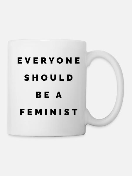 THE FASHION TEE - EVERYONE SHOULD BE A FEMINIST - Tasse - Weiß