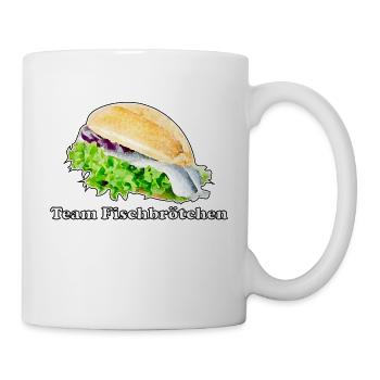 Team Fischbrötchen - Tasse - Weiß - Rechts