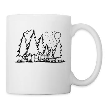 Fir forest - Mug - white - Right