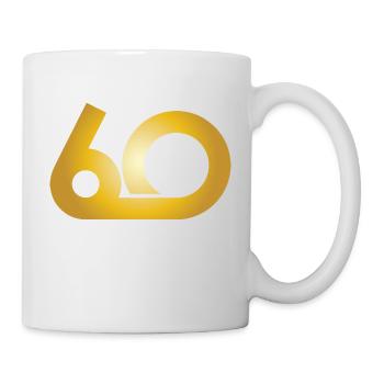 60. Geburtstag Jahre Geschenk Birthday Ehrentag - Tasse - Weiß - Rechts