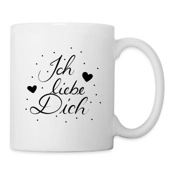 Ich liebe Dich - Tasse - Weiß - Rechts