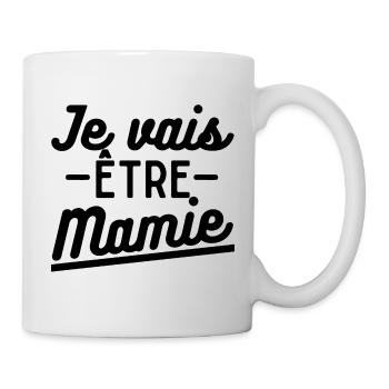 Je vais être mamie. Annonce grossesse grand mère - Mug blanc - blanc - Droite