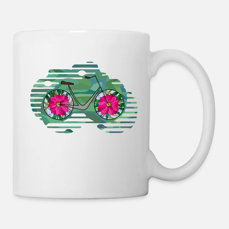 Fahrrad - Tasse - Weiß