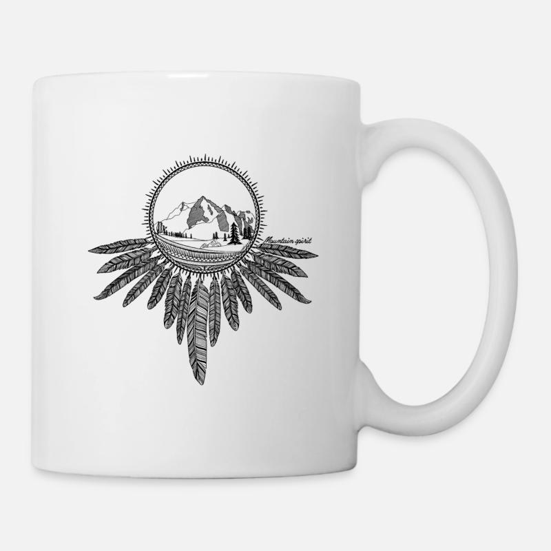 Berggeist Traumfänger - Tasse - Weiß