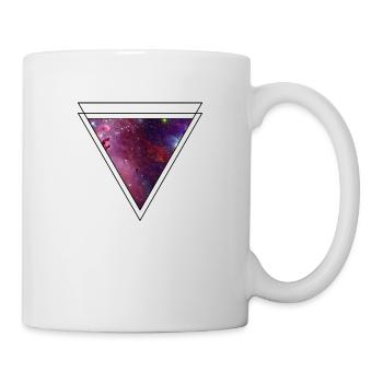 Future Universum Dreieck - Tasse - Weiß - Rechts