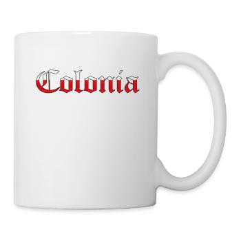 "Colonia" red-white [Old English Text MT] - Mug - white - Right