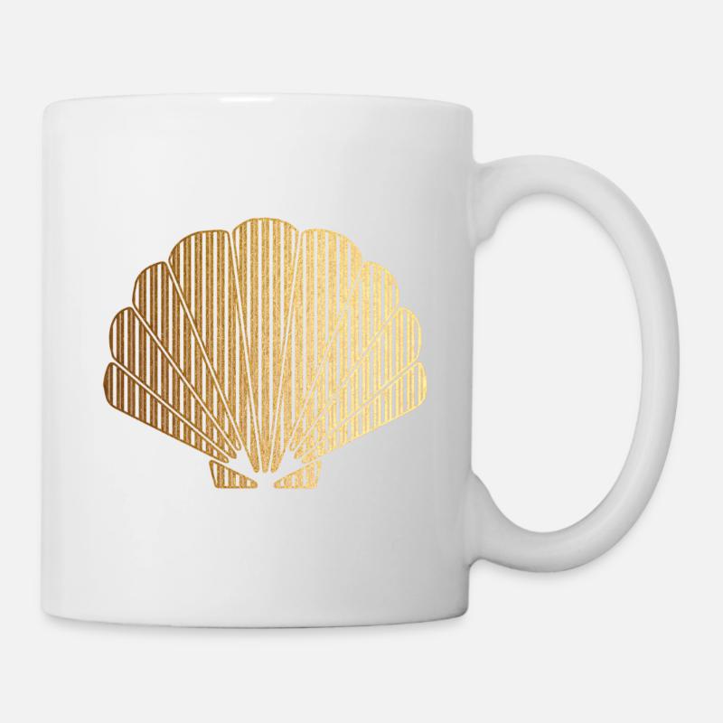 Shell gold - Mug - white