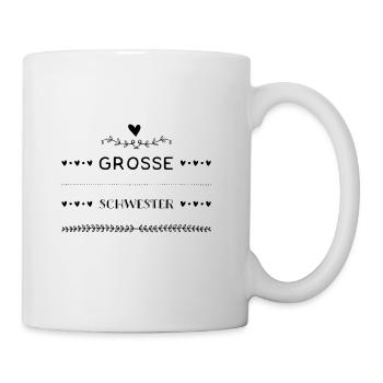 Große Schwester - Tasse - Weiß - Rechts