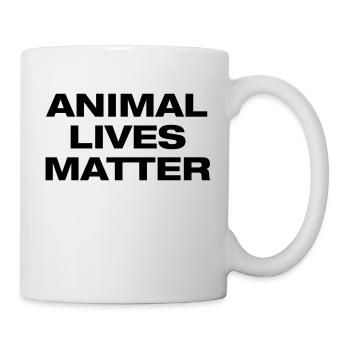 animal lives matter - Mug - white - Right