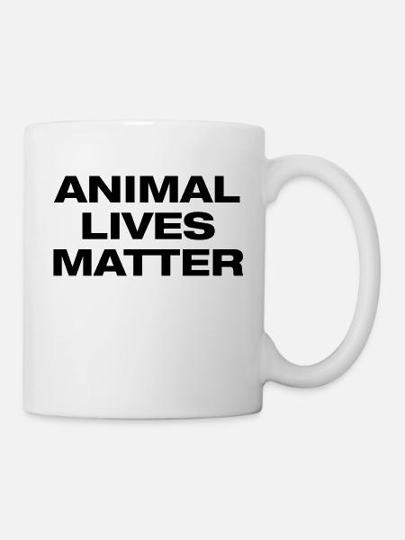 animal lives matter - Mug - white