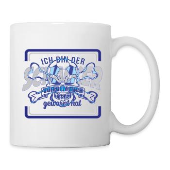 Schalker Warnung | Gelsenkirchen Schalke Geschenk - Tasse - Weiß - Rechts