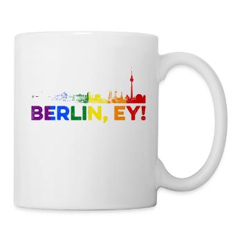 Berlin, ey! - Tasse - Weiß - Rechts