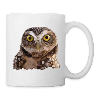 Chevêche des terriers - Mug blanc - blanc - Droite