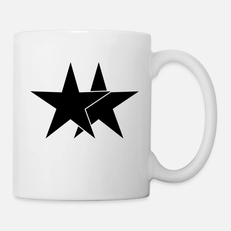 Stars black - Mug - white