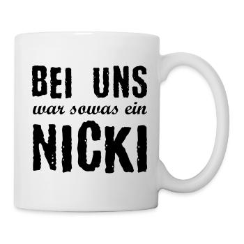 DDR Nicki Ostalgie Osten Geschenkidee - Tasse - Weiß - Rechts