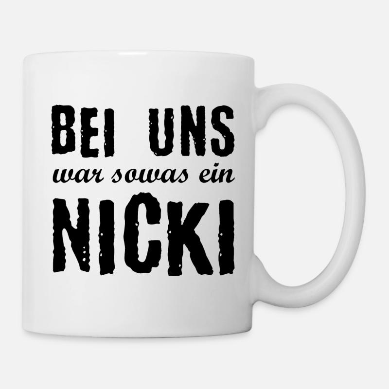 DDR Nicki Ostalgie Osten Geschenkidee - Tasse - Weiß
