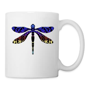 Libellule - Mug blanc - blanc - Droite
