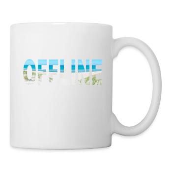 Vacances vacances hors ligne vacances à la plage relax - Mug blanc - blanc - Droite