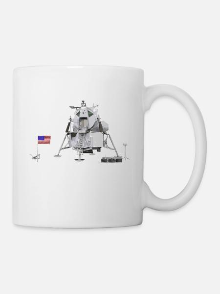 Mondlandefähre auf dem Mond - Tasse - Weiß