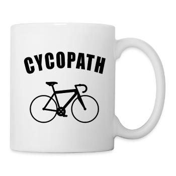 CYCOPATH BICYCLE GIFT ROAD BIKE FIXIE TRIATHLET - Mug - white - Right