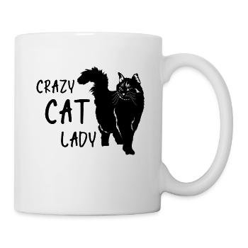 CRAZY CAT LADY - Mug - white - Right