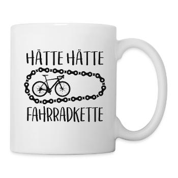Rennrad Fahrrad Fahrradkette - Tasse - Weiß - Rechts