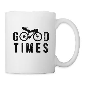 Bikepacking road bike bike tours - Mug - white - Right