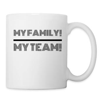 family - my family my team - Mug - white - Right