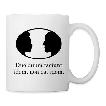when two do the same Latin black - Mug - white - Right