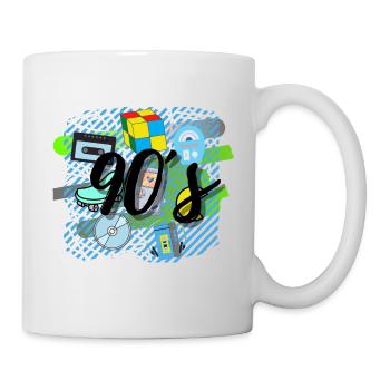 90er - Tasse - Weiß - Rechts