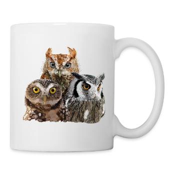 Nocturnal raptors - Mug - white - Right