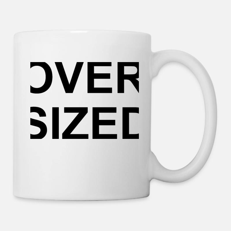 Slogan surdimensionné - Mug blanc - blanc
