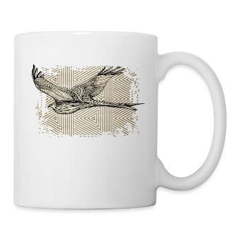 Vogel - Tasse - Weiß - Rechts