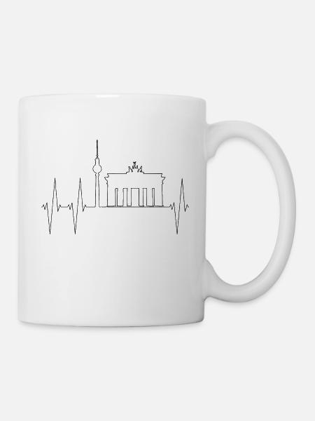 Berlin Skyline - Tasse - Weiß
