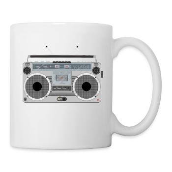 Ghetto blaster retro - Mug - white - Right
