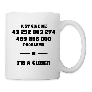 Combinations Magic Cube Speedcuber Cuber Cubing - Tasse - Weiß - Rechts