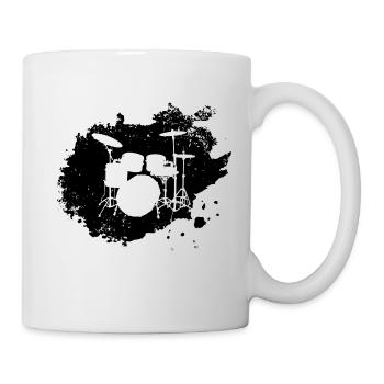 batterie splat - Mug blanc - blanc - Droite