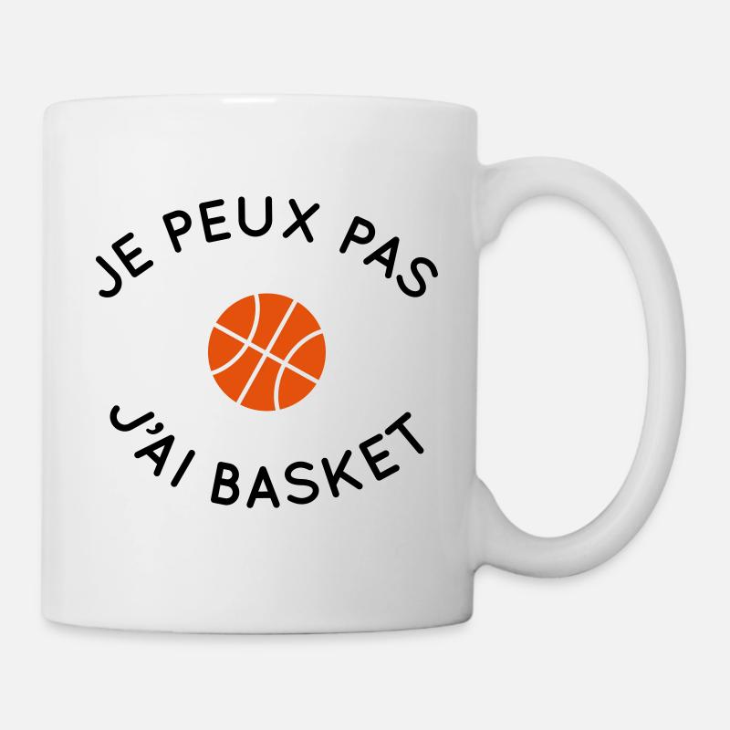 Je peux pas j'ai basket - Mug blanc - blanc
