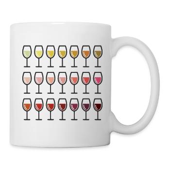 Wine Glasses Cool Design Wine Glass Motif Gift - Mug - white - Right