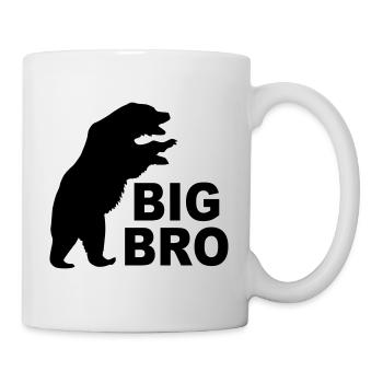 Grand frère frère grand frère ours cadeau cool - Mug blanc - blanc - Droite