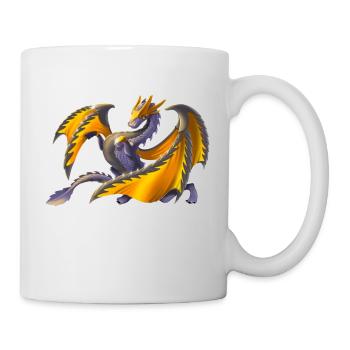 Magic metal dragon - dragon of the elements - Mug - white - Right