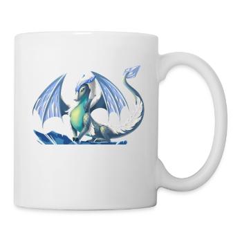 Magischer Eis Drache - Drachen der Elemente - Tasse - Weiß - Rechts