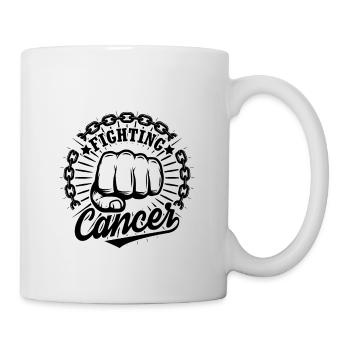 Ich kämpfe mit Krebs - Tasse - Weiß - Rechts