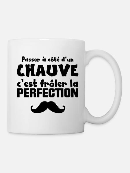 PASSER à Côté D'UN CHAUVE - Mug blanc - blanc